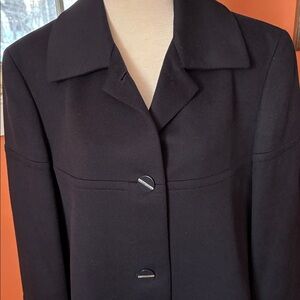 Cashmere coat, navy